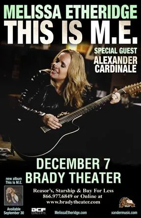 Launching Album THIS IS M.E. © Melissa Etheridge Official Facebook