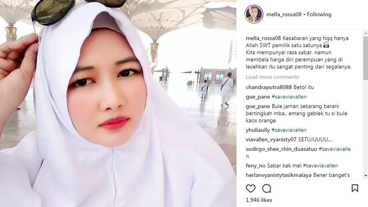 Pembelaan adik Via Vallen, Mella Rossa © instagram.com/mella_rossa08