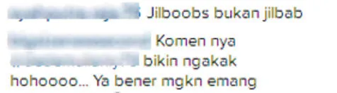Sindiran fans mengenai gaya busana Melly / © Instagram