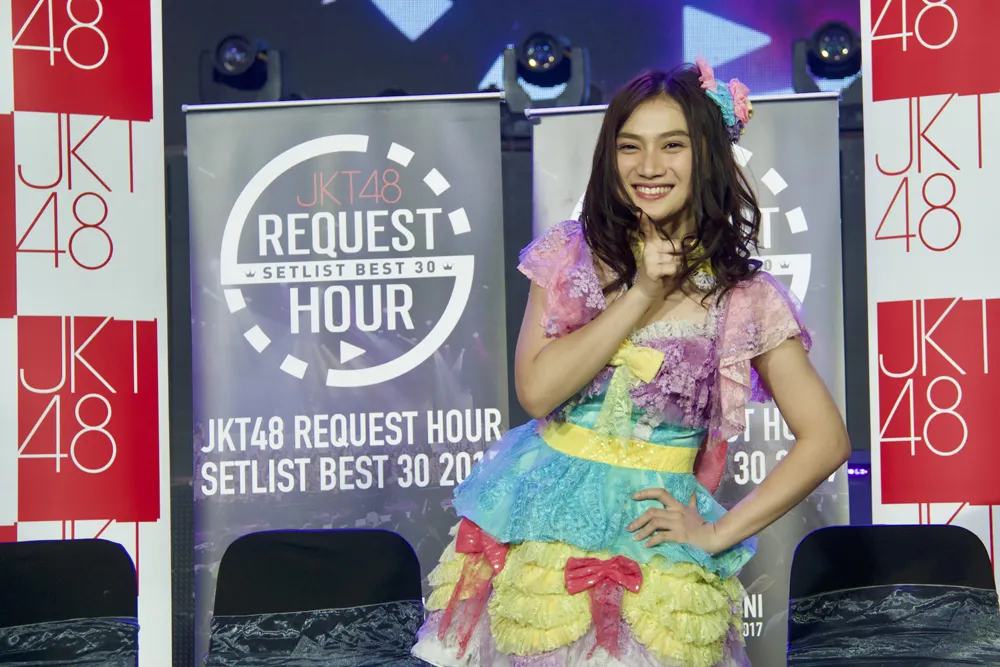 Melody JKT48 tak menepis jika dirinya sempat mendapat tawaran untuk bermain film © KapanLagi.com/Djoko Poerwanto