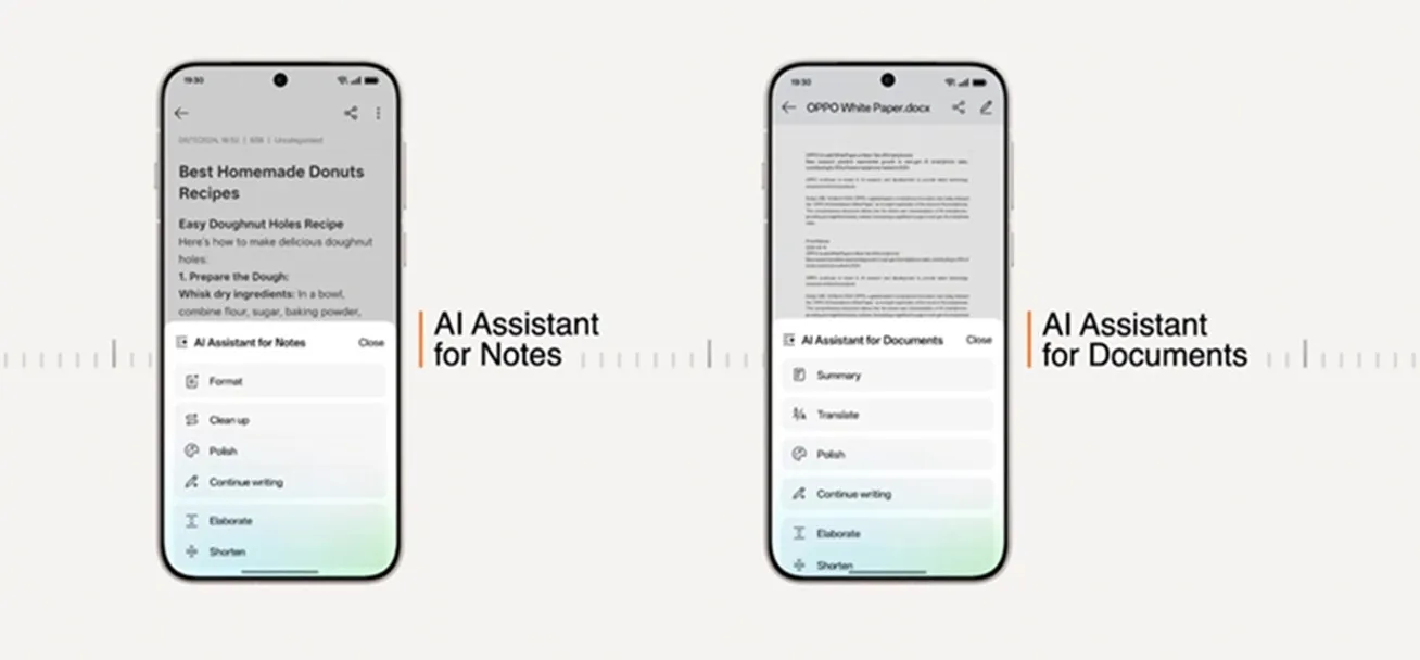 Asisten AI OPPO untuk Catatan dan Dokumen