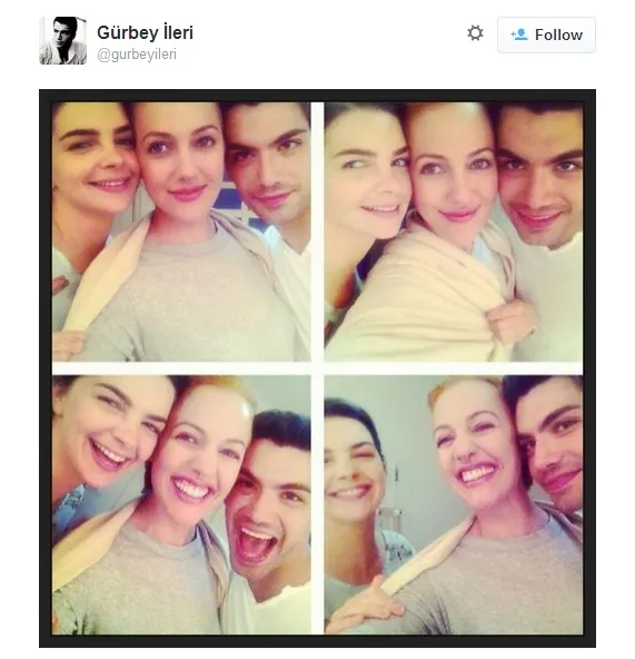 Meryem, Pelin dan Gurbey kompak selfie gokil. @twitter/gurbeyileri