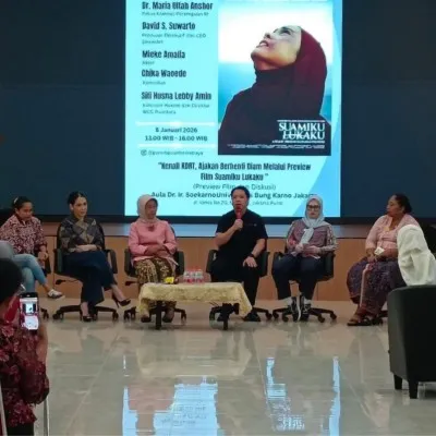 Mieke Amalia dan Chika Waode Cerita Soal KDRT di Diskusi dan Preview Film "Suamiku, Lukaku" di Kampus UBK