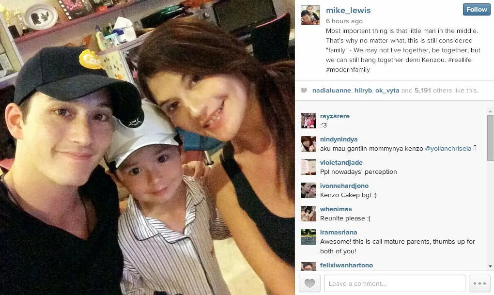 Potret selfie yang diunggah Mike @ instagram.com/mike_lewis