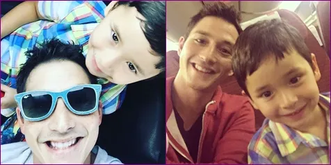 Mike dan Kenzou siap nikmati boys time di Jepang © Instagram/mike_lewis