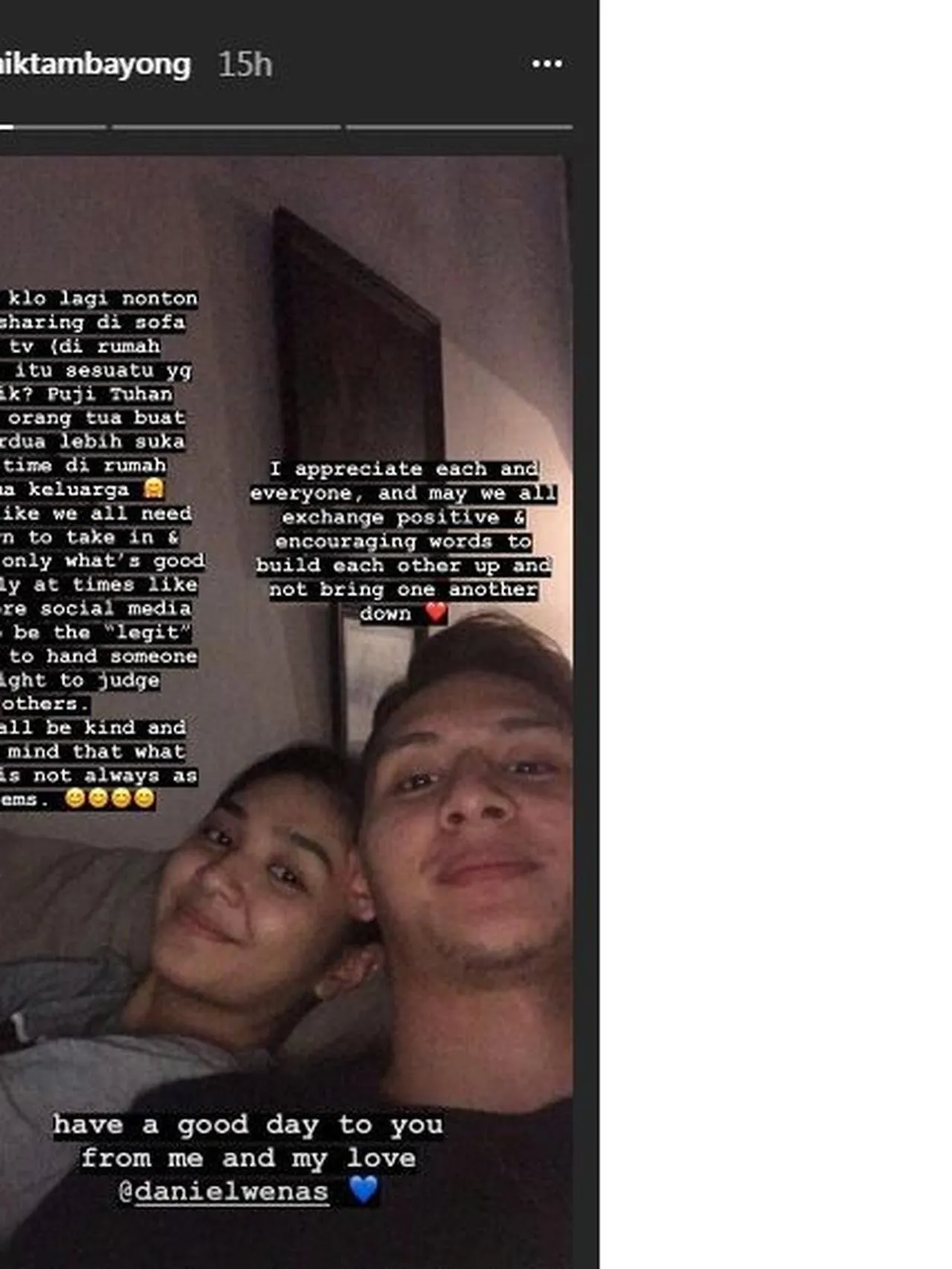 Klarifikasi Mikha Tambayong © instagram.com/mikhatambayong