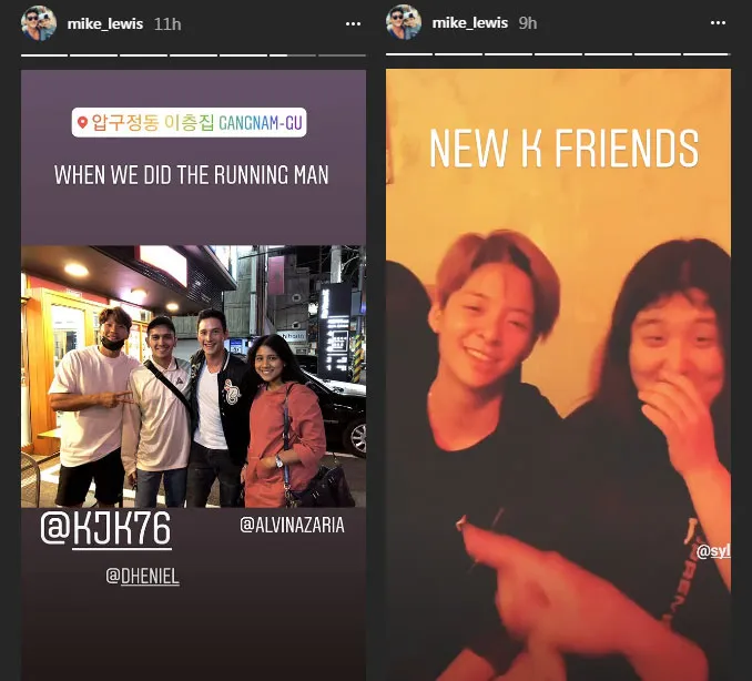 Mike Lewis juga sempat hang out bareng Amber. © Instagram.com/mike_lewis