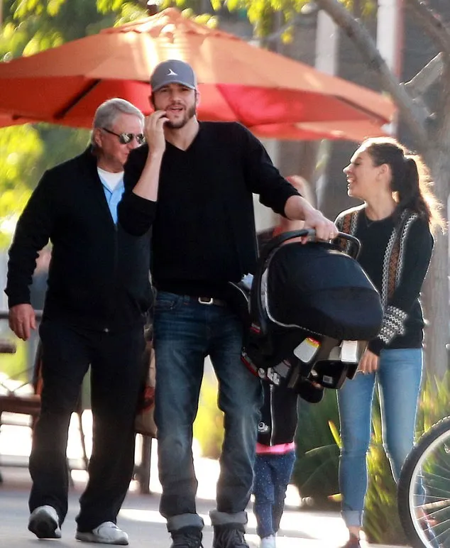 Mila Kunis sarapan bareng keluarganya © via dailymail.co.uk