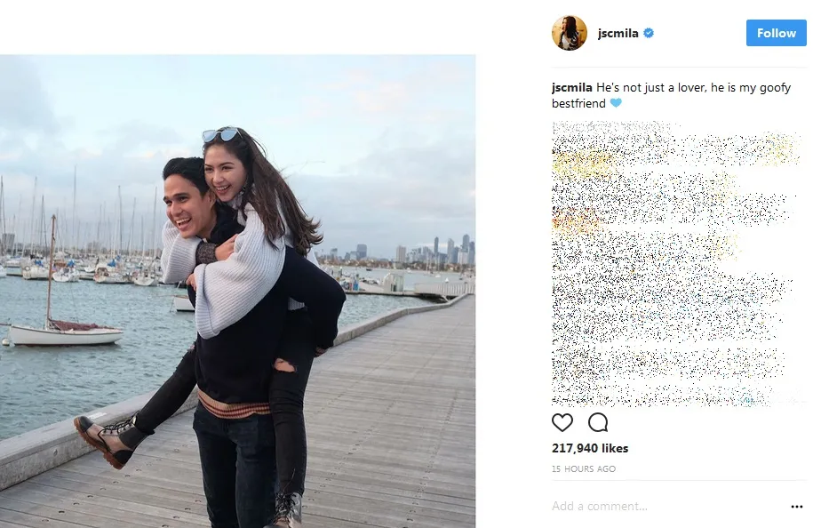 Mila tulis kalimat manis untuk Mischa. /©instagram.com/jscmila