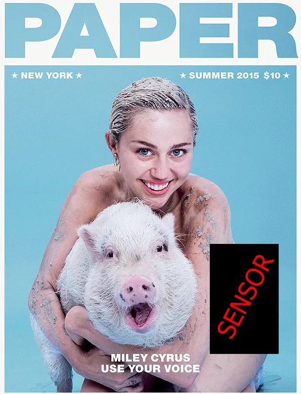 Miley nekat berpose tanpa busana @ Paper Magazine