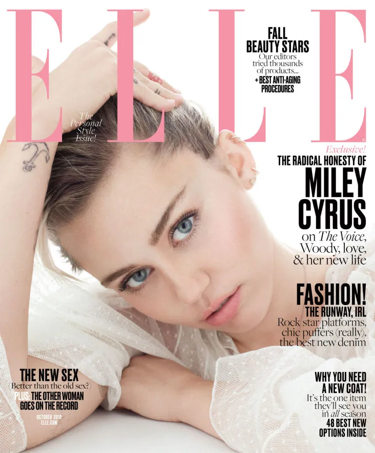 Miley makin cantik dan anggun © Elle