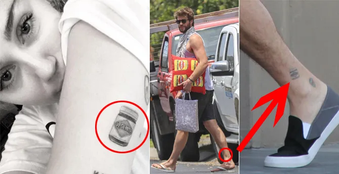 Liam punya tato yang sama dengan Miley! © istimewa