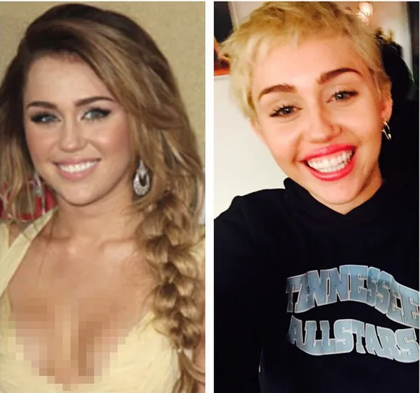 Miley Cyrus dulu dan sekarang @ Instagram/Miley Cyrus