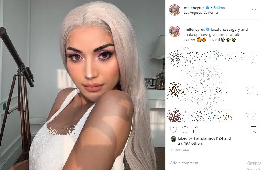 Credit: instagram.com/millencyrus