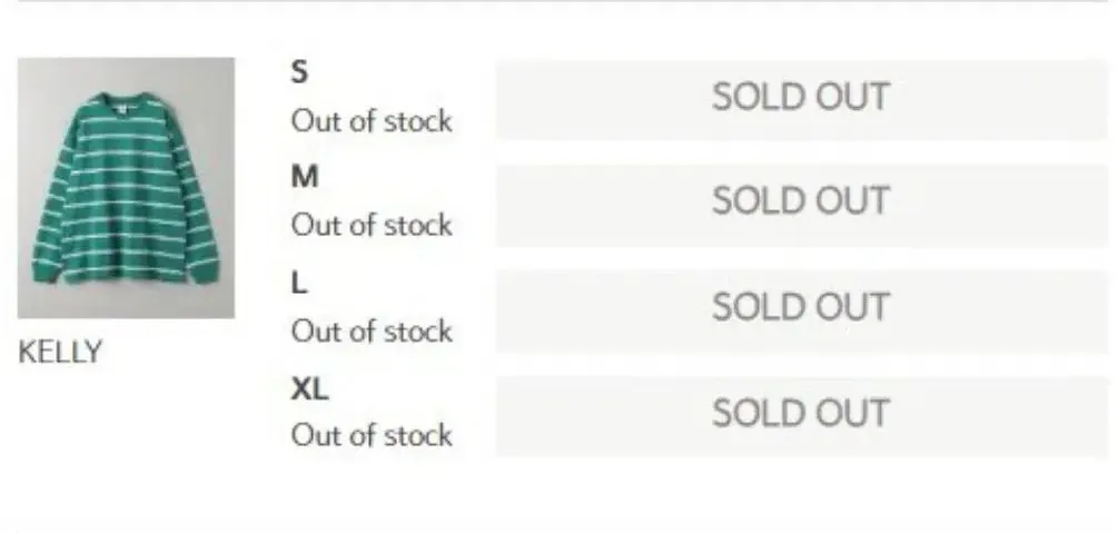 Tak disangka kaos hijau yang dipakai Min Hee Jin ini langsung sold out untuk berbagai ukuran di situs web penjualan CGS.