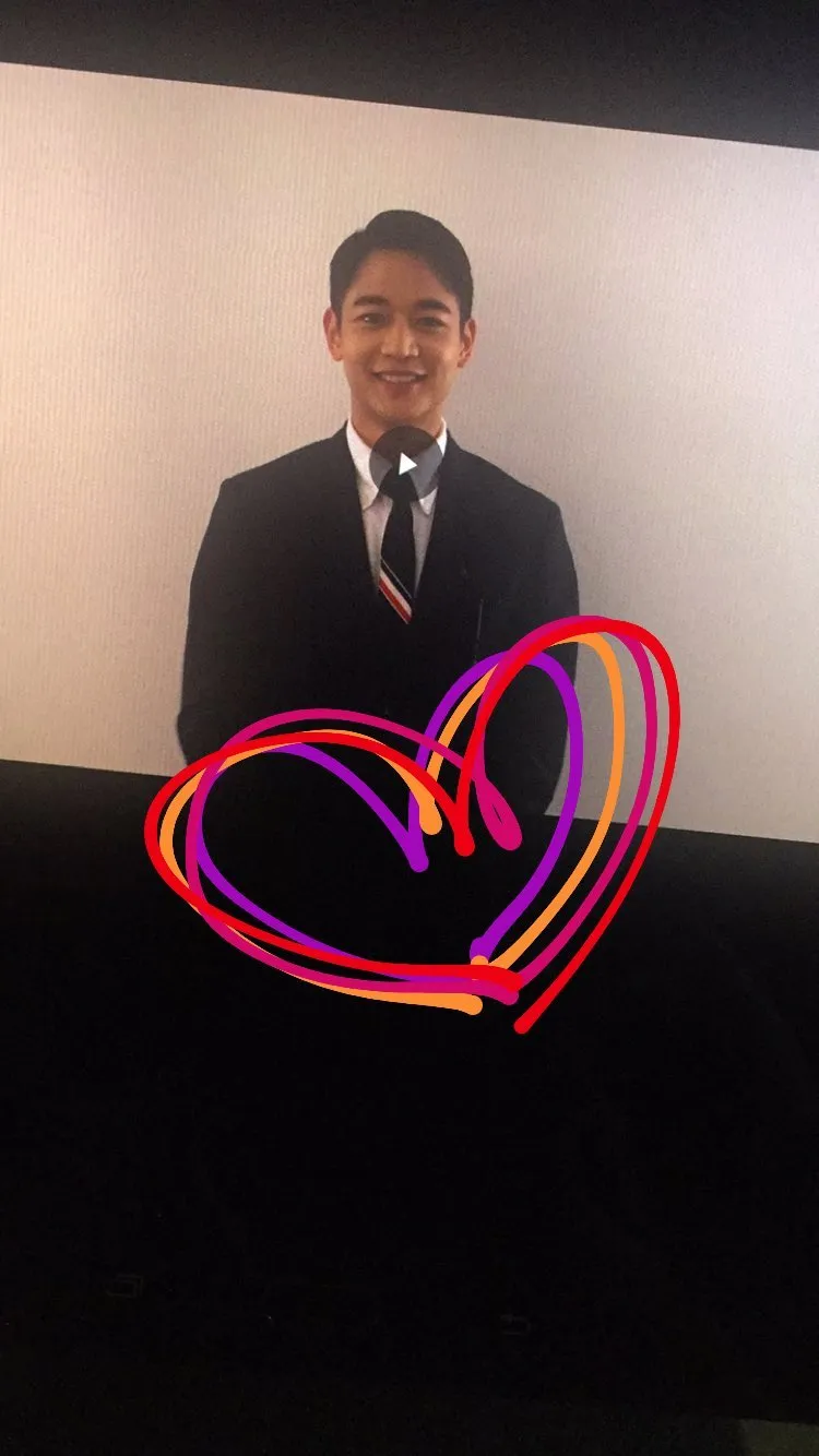 Screencap video ucapan selamat dari Minho untuk Kahiyang © instagram.com/ayanggkahiyang