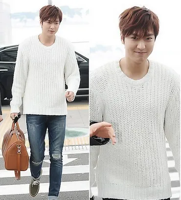 Lee Min Ho saat berada di bandara sebelum berangkat ke China @kdramastars.com