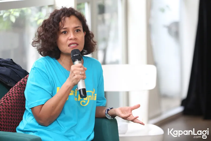 Mira Lesmana berkomentar soal rencananya membuat PETUALANGAN SHERINA REBORN. (Credit: KapanLagi.com/Budy Santoso)