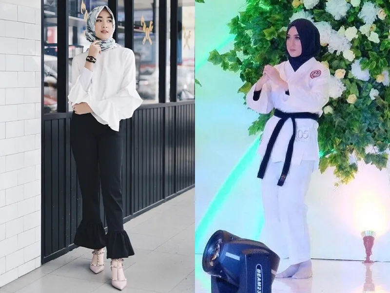 Punya penampilan feminin dan stylish, ternyata Raudha juga gemar olahraga! Credit: via instagram.com/raudhach