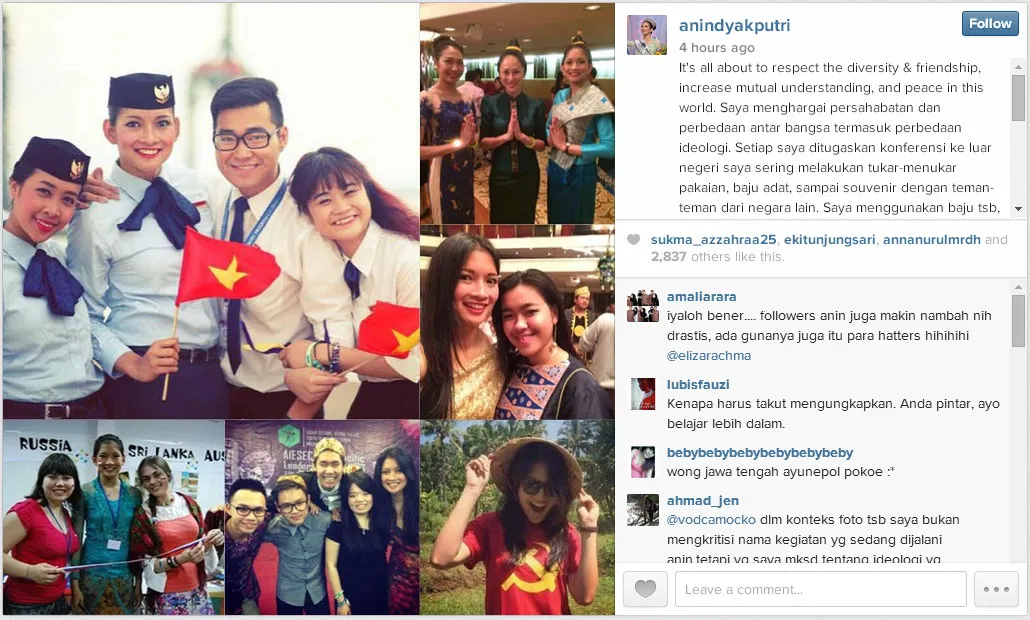 Anindya Kusuma Putri memberikan klarifikasi melalui instagram. ©instagram.com/anindyakputri