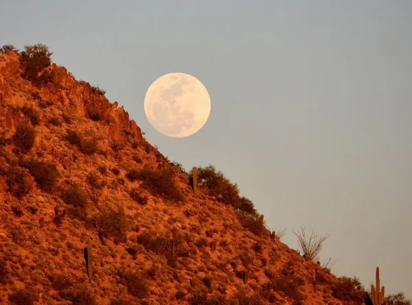 Pada fenomena mini moon kali ini, planet Saturnus juga akan tampak bila diperhatikan lewat teleskop © Earth Sky