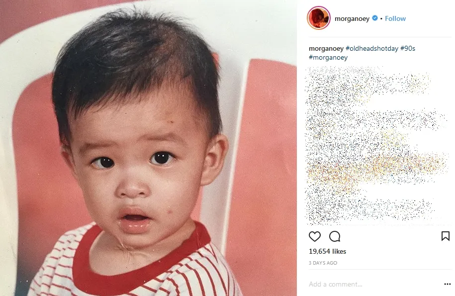 Lucunya wajah Morgan Oey ketika masih balita ©instagram/morganoey