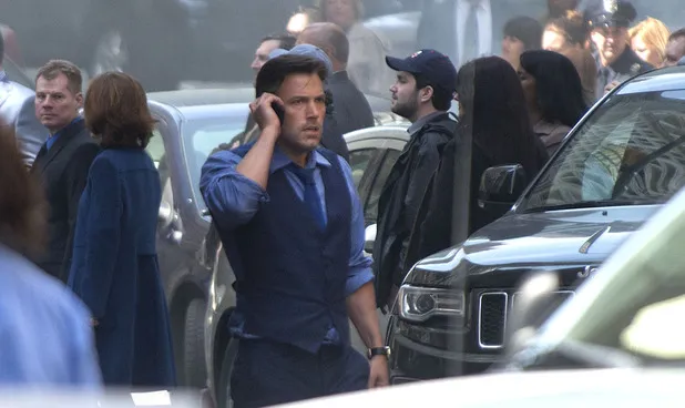 Ben Affleck di lokasi syuting BATMAN V SUPERMAN: DAWN OF JUSTICE ©Warner Bros