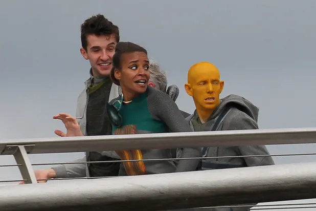 Suasana di lokasi syuting GUARDIANS OF THE GALAXY 