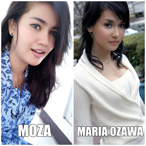 Moza, PNS asal Karawang yang jadi viral karena disebut punya wajah mirip Maria Ozawa © istimewa