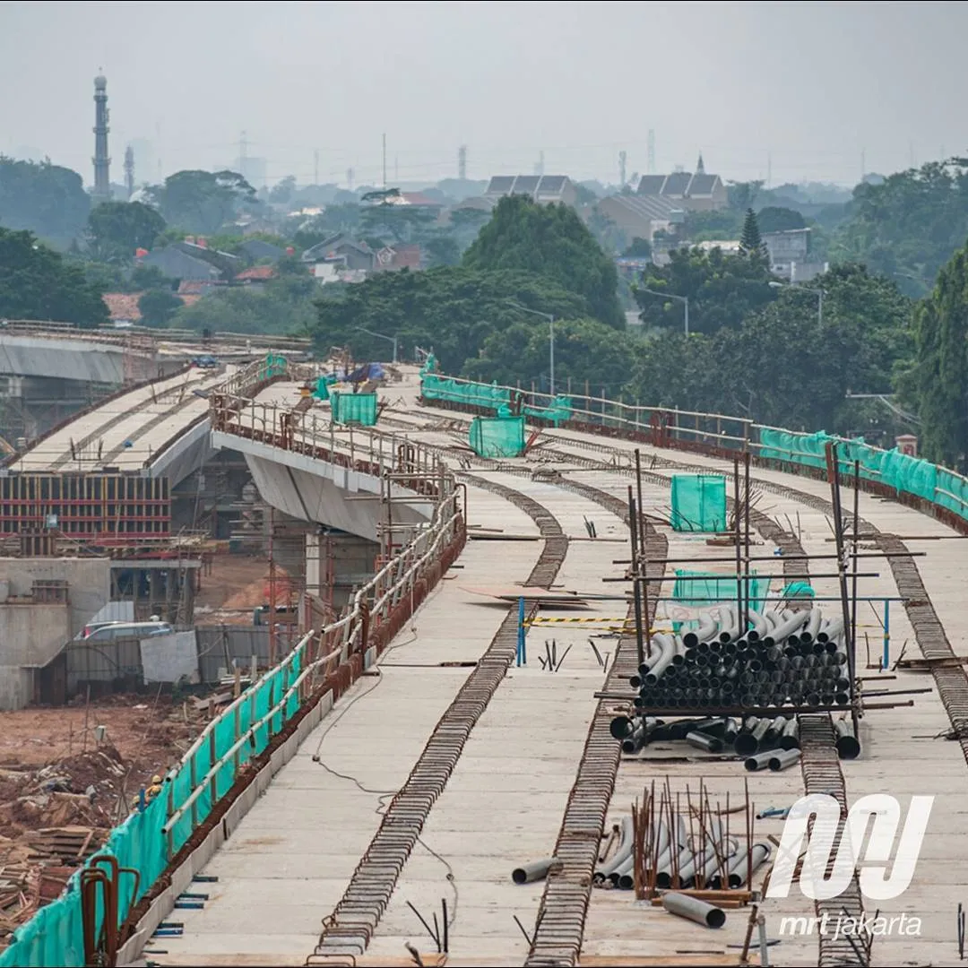 Jalur MRT © Instagram.com/mrtjkt