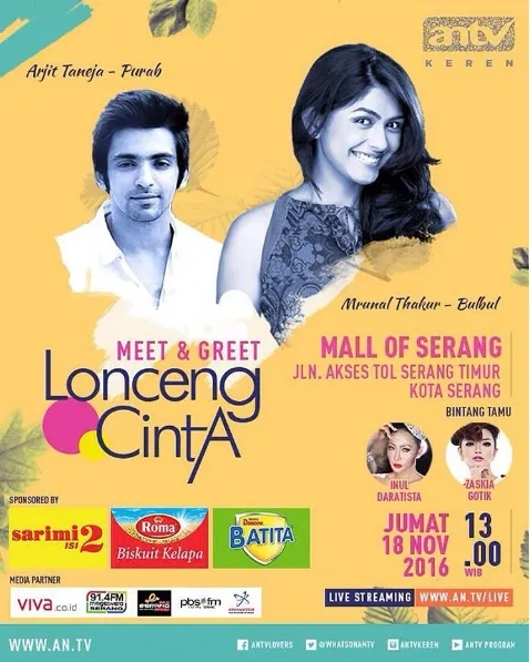 Mrunal dan Arjit akan sapa fans di Serang dan Cimahi ©instagram/antvkeren