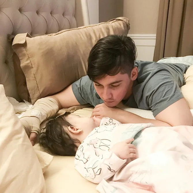 Samuel Zylgywn cidera tangan © instagram.com/frandaaa87