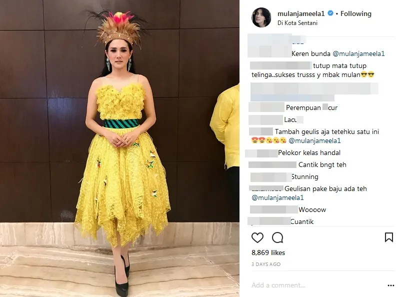 Mulan masih kerap disebut sebagai pelakor sampai sekarang ©mulanjameela1