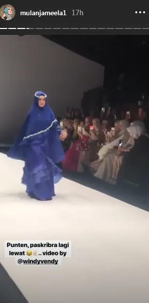 Mulan Jameela di Jakarta Fashion Week 2019 ©instagram/mulanjameela1