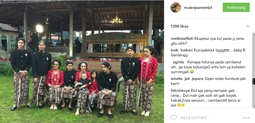 Komentar miring berdatangan untuk Mulan © Instagram/mulanjaameela1