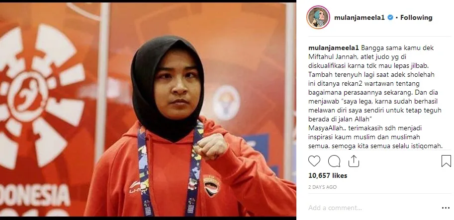 Credit: Instagram - mulanjameela1