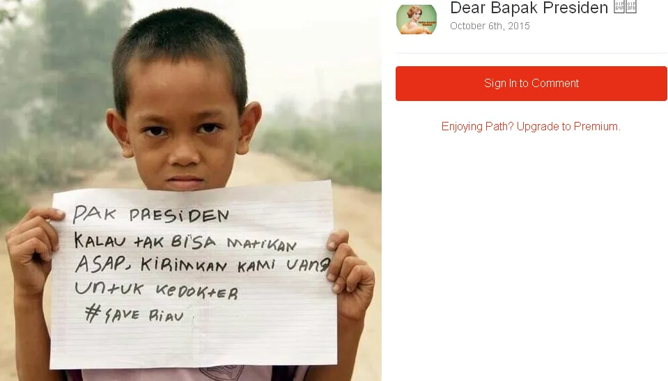 Pesan Mulan untuk Jokowi © Path