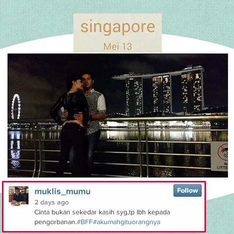 Jupe dan Mumu, makin mesra dan bikin iri! @ instagram.com/muklis_mumu