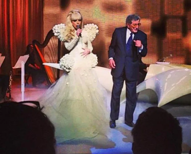 Lady Gaga dan Tony Bennett @foto: Twitter Gaga