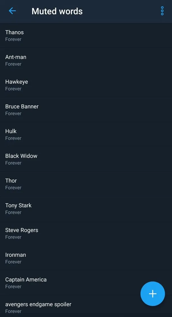 Mute Words © twitter.com