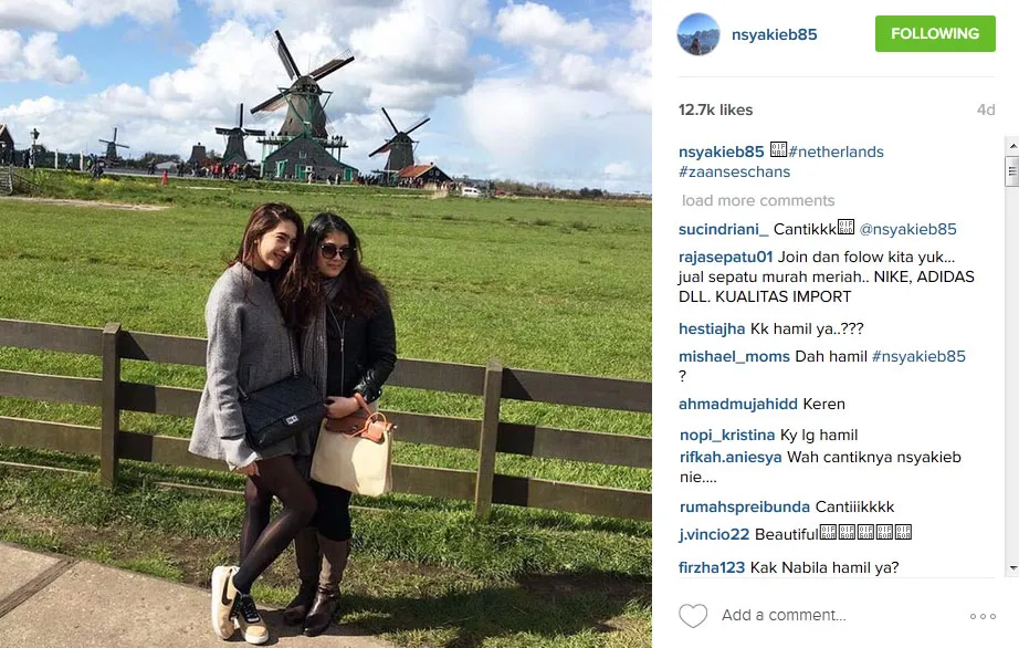 Nabila Syakieb hamil? © Instagram.com/nsyakieb85