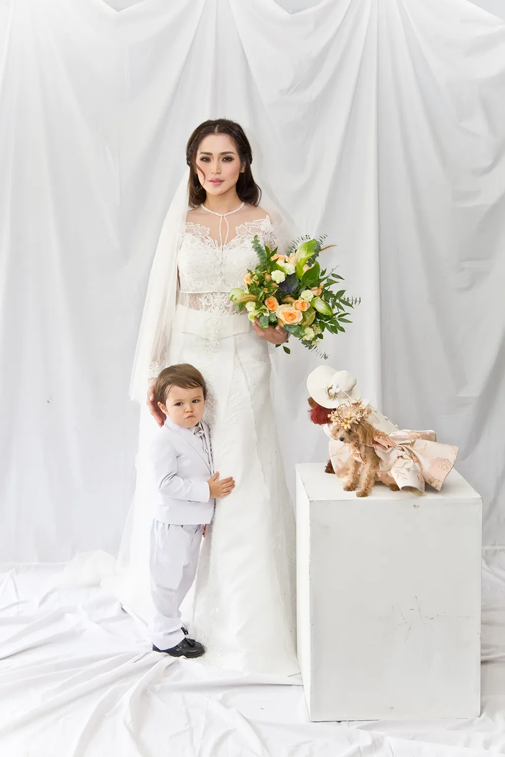 Jedar kenakan dress karya Nadine © Dokumentasi Pribadi