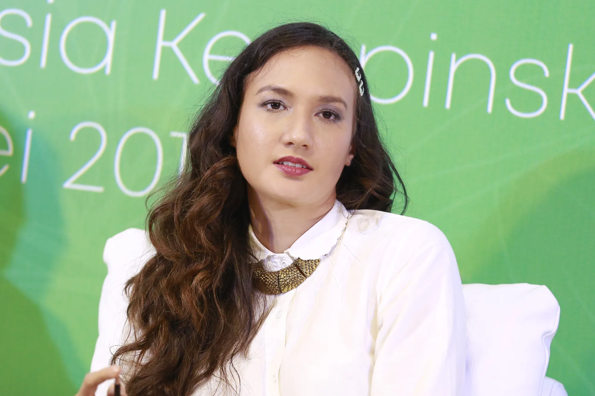 Nadine Chandrawinata © Kapanlagi/Agus Apriyanto