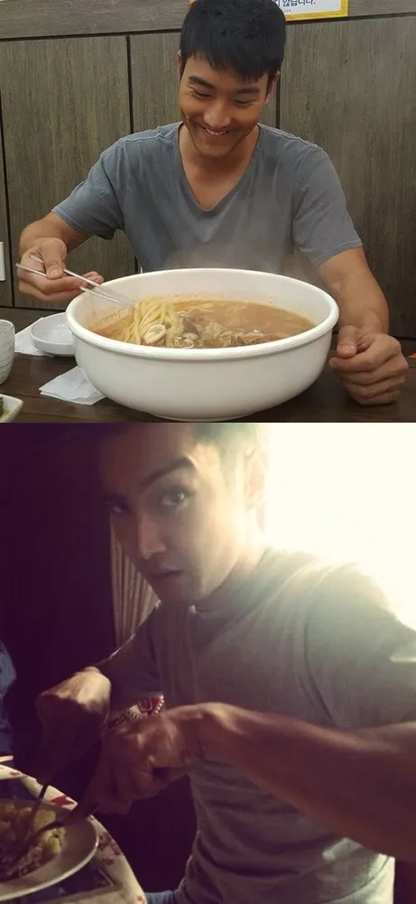 Kangin dan Ryeowook mengungkapkan bagaimana selera makan Siwon yang super jumbo tersebut. ©koreaboo.com
