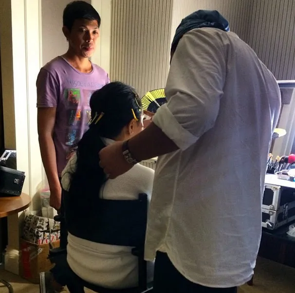 Nagita di ruang make-up @ Instagram/Kartika Putri