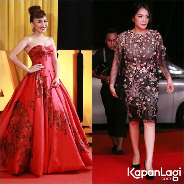 Nagita Slavina dan Ayu Ting Ting sempat jadi pengisi acara ultah MNCTV tahun lalu. ©KapanLagi.com