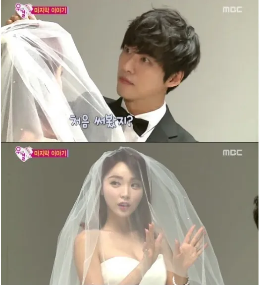 Nam Goong Min dan Hong Jin Young saat pemotretan terakhir sebelum berpisah. ©soompi.com