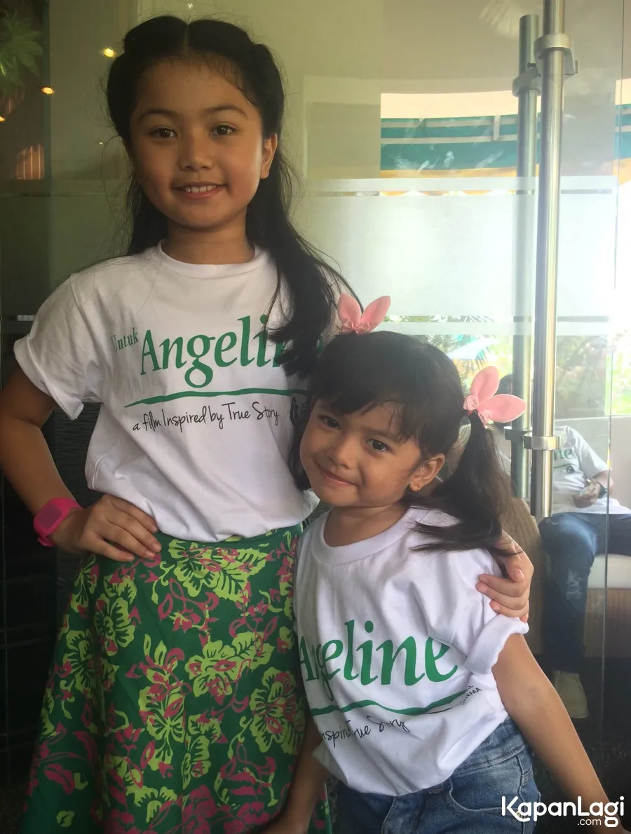 Naomi bersama dengan Audrey, pemerean Angeline saat berusia 4 tahun © KapanLagi.com®/Abbas Adi Nugroho