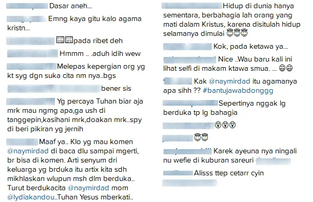Komentar netizen menanggapi foto Nay © Instagram/naymirdad