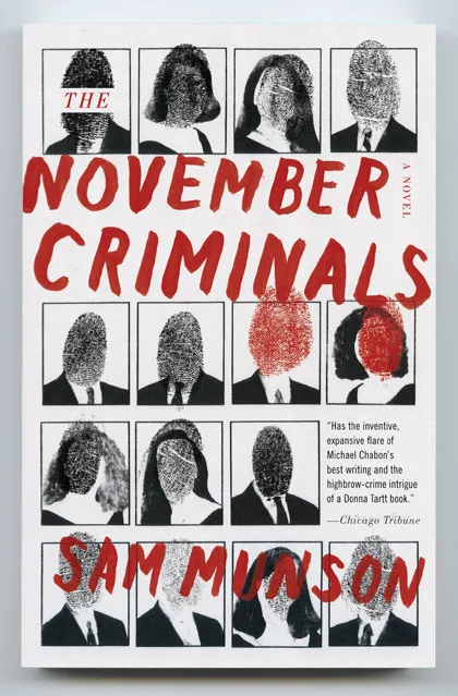 Sampul novel NOVEMBER CRIMINALS | Credit: metalmother.com